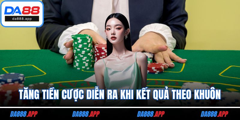 Tăng tiền cược diễn ra khi kết quả theo khuôn